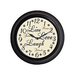 Westclox 12 Inch Love Laugh Wall Clock