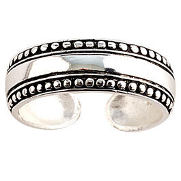 Barefootsies Sterling Silver Adjustable Band Toe Ring