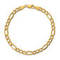 Mens Gold Classics&#8482; 5.75mm. 14k Semi Solid Figaro Chain Necklace - image 2