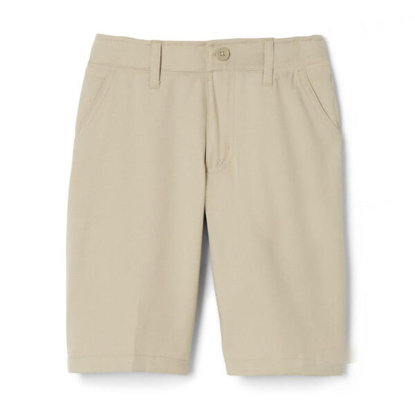 Boys &#40;8-20&#41; Flat Front Stretch Uniform Shorts - image 