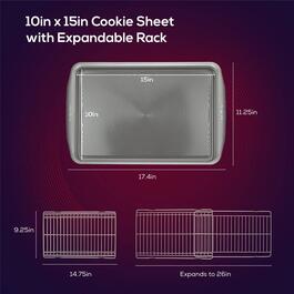 Circulon Bakeware 3-Piece Baking Sheet Pan and Cooling Rack Set