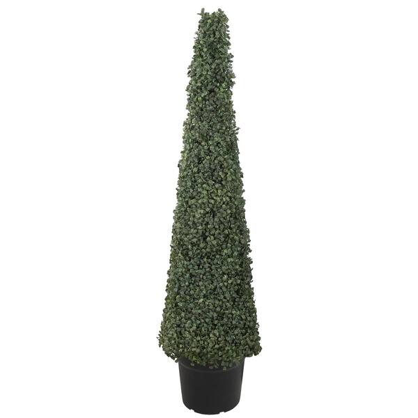Northlight Seasonal 4ft.Two-Tone Artificial Boxwood Topiary Tree - image 