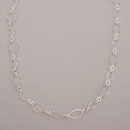 Design Collection 36in. Oval Accent Link Necklace