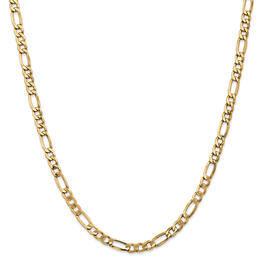 Mens Gold Classics&#40;tm&#41; 5.75mm. 14k Semi Solid Figaro Chain Necklace