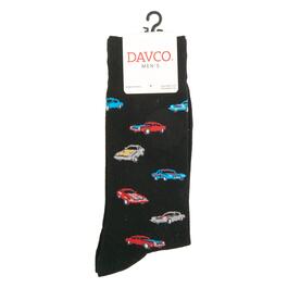 Mens Davco Muscle Cars Crew Socks