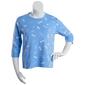 Plus Size Bonnie Evans 3/4 Sleeve Dragonfly French Terry Tee - image 1