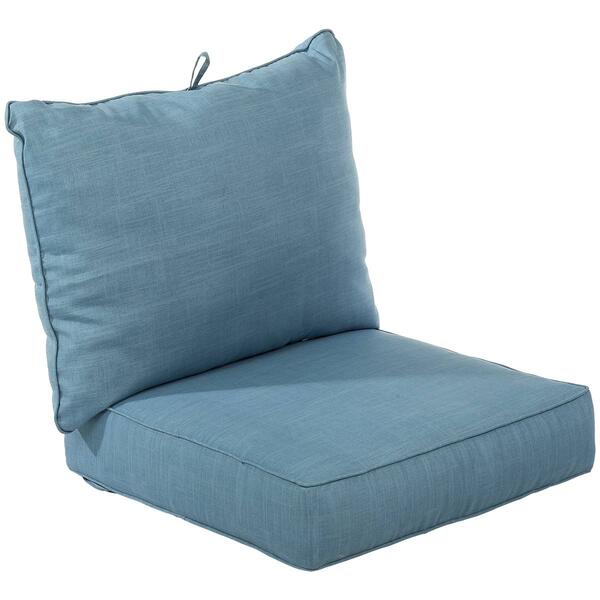 Jordan Manufacturing Grey Teal Outdoor 2pc. Deep Seat Cushions - image 
