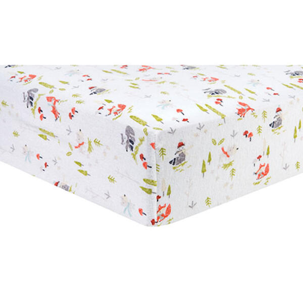 Trend Lab&#40;R&#41; Winter Woods Deluxe Fitted Crib Sheet - image 