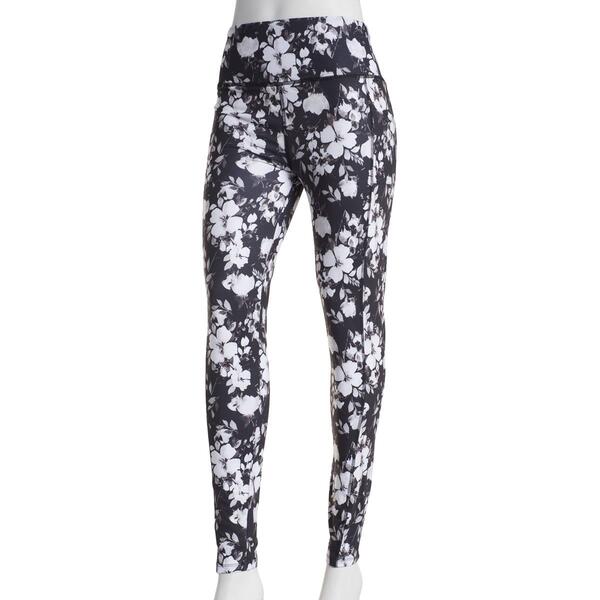 Womens Starting Point Floral Yummy Leggings - Black - image 