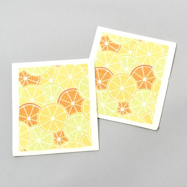 2pk. Citrus Splash Lime Swedish Dish Cloth - image 