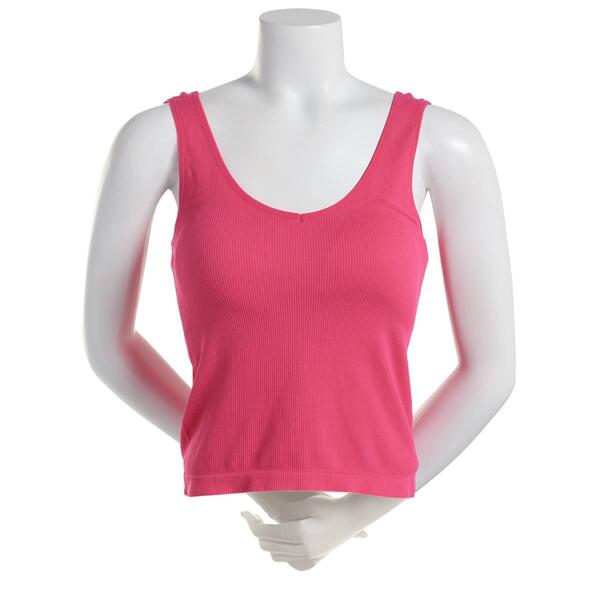Juniors No Comment Seamless Molded Cup Tank - image 