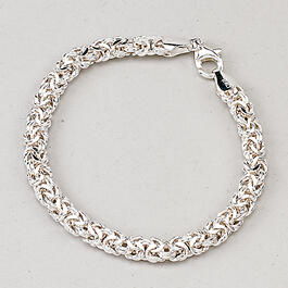 Ellen Tracy Sterling Silver Byzantine Style Bracelet