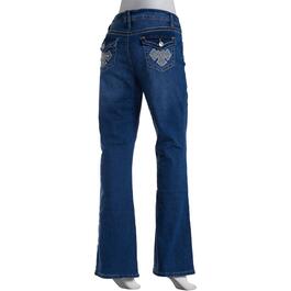 Womens Royalty Premium Denim Bootcut Embroider Back Pocket Jeans