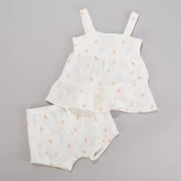 Baby Girl &#40;12-24M&#41; 7 For All Mankind&#40;R&#41; Ruffle Tank Top & Shorts