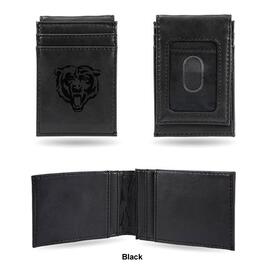 Mens NFL Chicago Bears Faux Leather Front Pocket Wallet