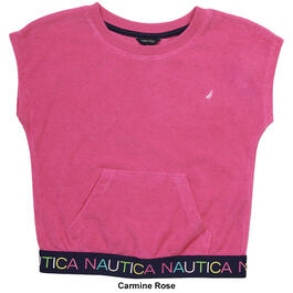 Girls &#40;7-16&#41; Nautica Short Sleeve Knit Top w/ Logo Elastic