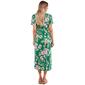 Womens Due Time Short Sleeve Side Tie Hem Maternity Dress - Green - image 2