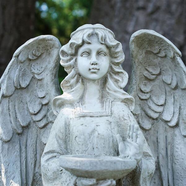 Northlight Angel Statue Bird Bath & Votive Candle Holder