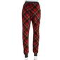 Juniors Derek Heart High Rise Plaid Woobie Joggers with Drawcord - image 2