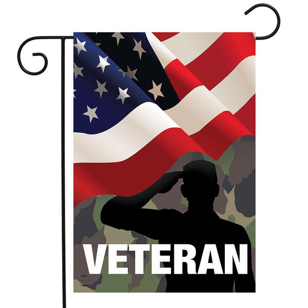 Veteran Military Garden Flag - image 