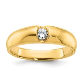 Mens Gentlemens Classics&#40;tm&#41; 14kt. Gold 1/5ctw. Diamond Ring