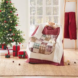 Greenland Home Fashions&#8482; Jolly Stocking Patchwork Throw Blanket