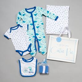 Baby Boy &#40;NB-9M&#41; Cutie Pie 9pc. Lil Brother Dino Hanging Gift Set