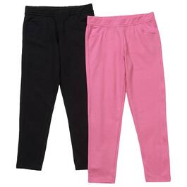 Girls &#40;7-16&#41; Colette Lilly 2pk. Solid Knit Jeggings