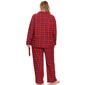 Plus Size White Mark 3pc. Red Plaid Pajama Set - image 2
