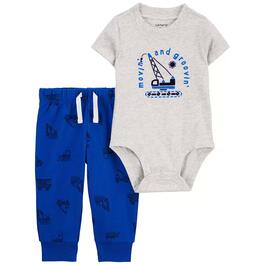 Baby Boy &#40;NB-24M&#41; Carters&#40;R&#41; Construction Move Groovin'' Set