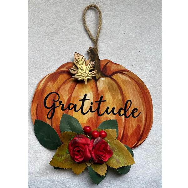 Gratitude Pumpkin Wall Decor - image 
