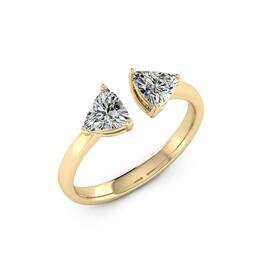 Moluxi&#8482; 14kt. Yellow Gold 1cts. Moissanite Ring