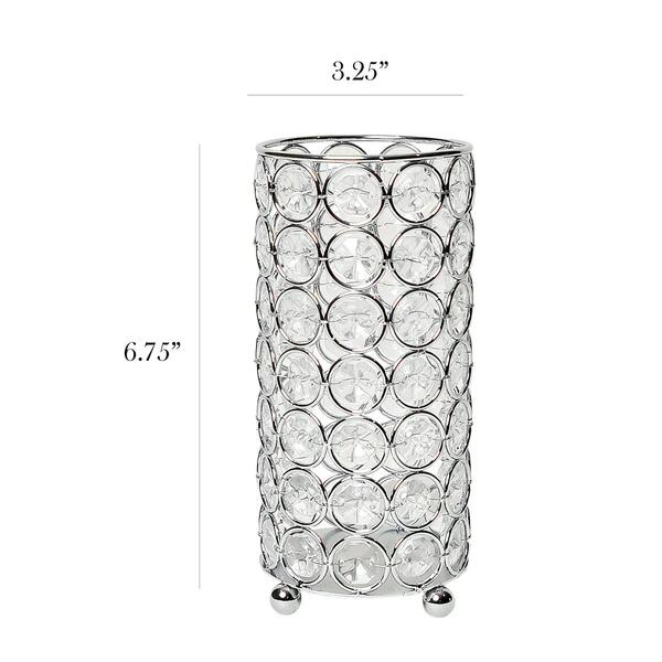 Elegant Designs&#8482; Elipse Crystal 6.75in. Decorative Vase