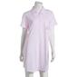 Womens Laura Ashley&#40;R&#41; Short Sleeve Cherry Button Front Nightshirt - image 1