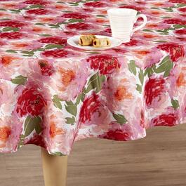 Bloom Home Decor Cabbage Rose Tablecloth