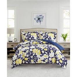 Cedar Court Aster Floral Reversible Comforter Bedding Set
