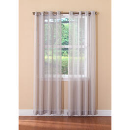 Dazzle Metallic Sheer Grommet Curtain Panel