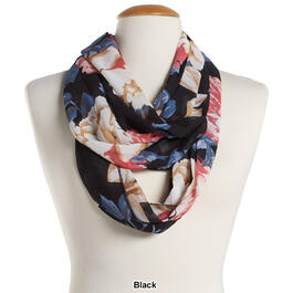 Womens Renshun Bold Floral Infinity Scarf