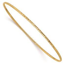 Gold Classics&#40;tm&#41; 14kt. Gold Diamond-Cut Slip-On Bangle Bracelet