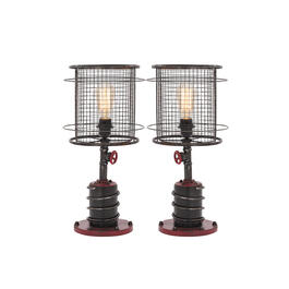 9th & Pike&#174; Industrial Style Accent Lamp - Set of 2