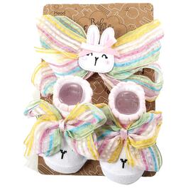 Baby Girl Baby Essentials Easter Bunny Headband & Booties