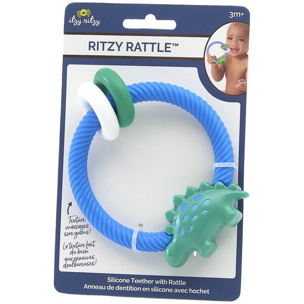 Itzy Ritzy Dino Rattle Teether - image 