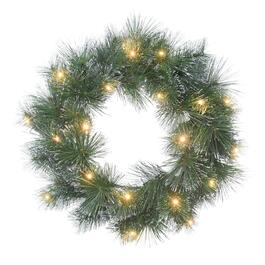 Puleo International  24in. Glittery Artificial Christmas Wreath