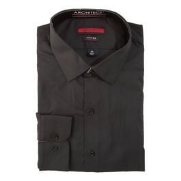 Mens Architect&#40;R&#41; Fitted Stretch Dress Shirt - Black