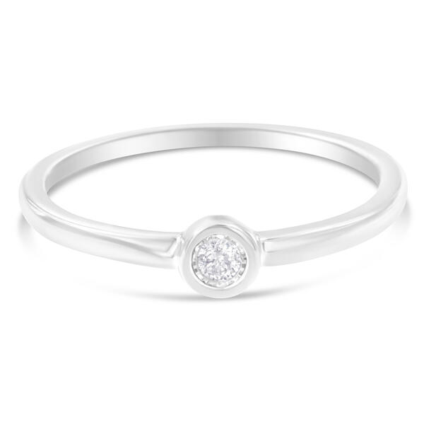 Round Shaped Diamond Promise Ring