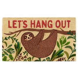 Design Imports Hang Out Sloth Doormat