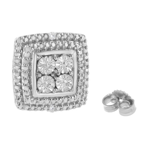 Diamond Classics&#8482; Sterling Silver Diamond Stud Earrings