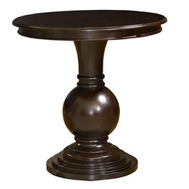 Linon Home Decor Espresso Round Accent Table