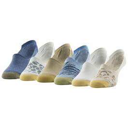 Womens Gold Toe&#174; 6pk. Casual Invisible Patterns Foot Liners