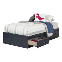 South Shore Ulysses Twin Mates Bed - Blueberry